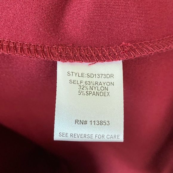 NWT SUGARLIPS Burgundy Bodycon V-neck Mini Dress - Picture 11 of 13